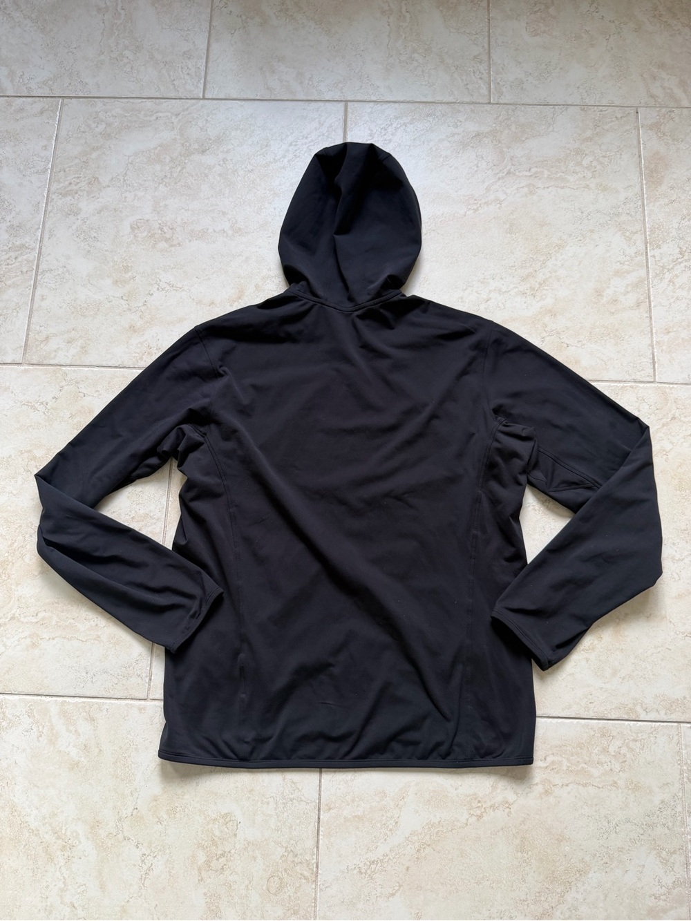 ARCTERYX Men’s Kyanite Lightweight Hoodie Hoody Jacket Zip Up Black - Picture 4 of 5